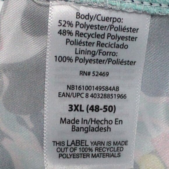 Men's No Boundaries 3XL 48-50 Above The Knee Panda Graphic Swim Shorts - Picture 5 of 14